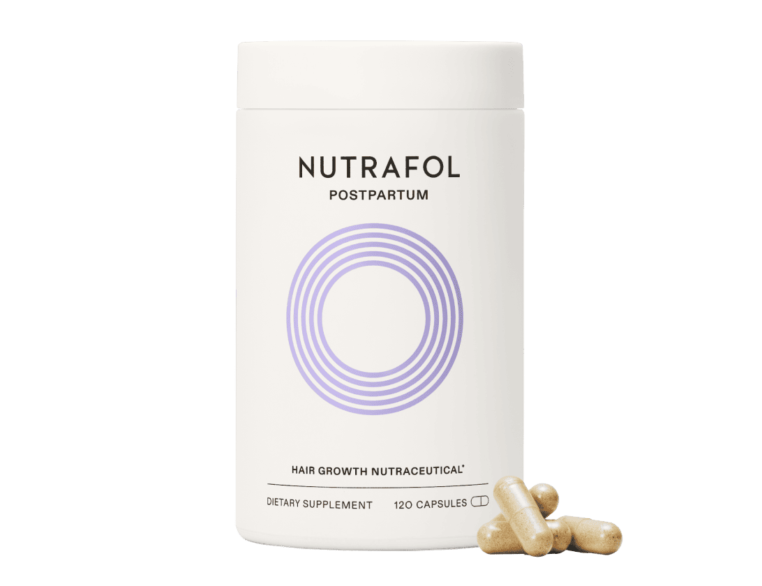 Bottle of Nutrafol Postpartum